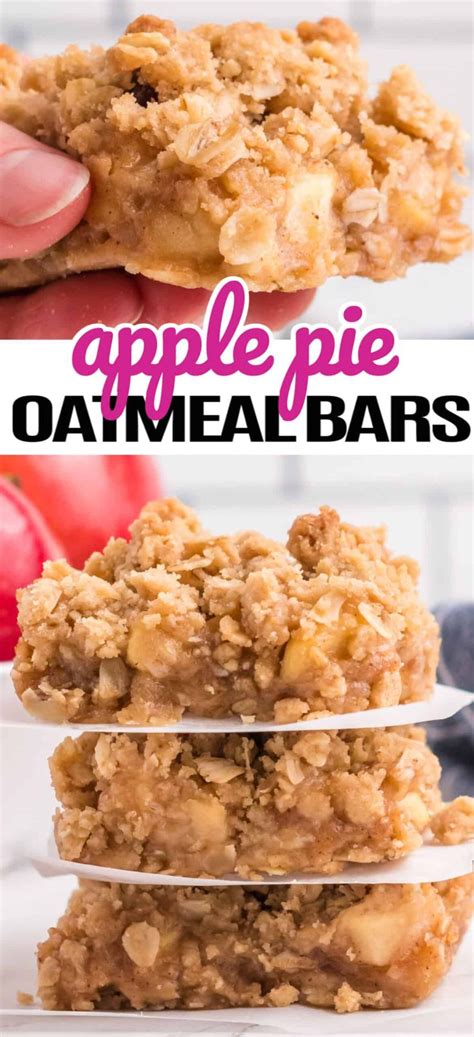 Apple Pie Oatmeal Bars Are Super Easy To Make And Great To Have On Hand