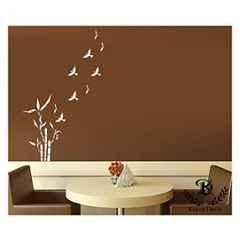 Buy Kayra Decor X Inch Pvc Plant Birds Wall Design Stencil