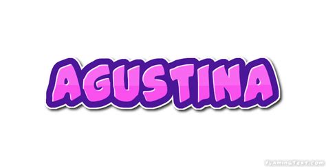 Agustina Logo Herramienta De Diseño De Nombres Gratis De Flaming Text