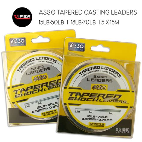 Asso Tapered Leaders Viper Wholesale Ltd