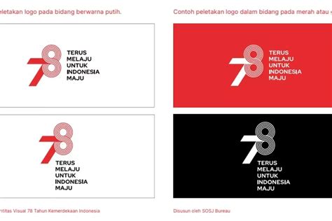 Panduaan Penggunaan Logo Hut Ke 78 Ri Yang Benar Dan Salah Simak Sinar Jabar