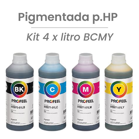 Tinta Pigmentada Profeel Inktec Para Hp H Kit Litros Shopee