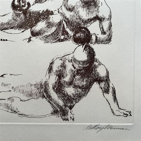 Leroy Neiman Muhammad Ali Vs Joe Frazier Signed Etching