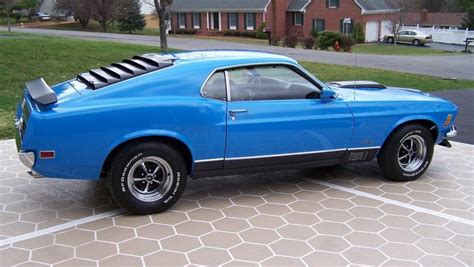 Grabber Blue 1970 Mach 1 Ford Mustang Fastback Photo Detail