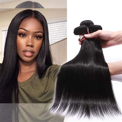 Elailite Tissage Naturel Cheveux Humain Mèches Bresilienne Lisse