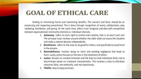 Ethico Legal Considerations In The Care Of The Older Adults Ppt