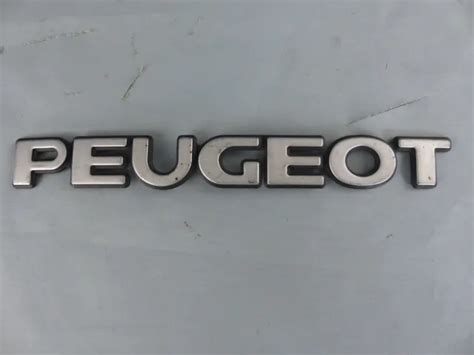 PEUGEOT ANCIEN LOGO insigne emblème sigle monogramme hayon coffre en