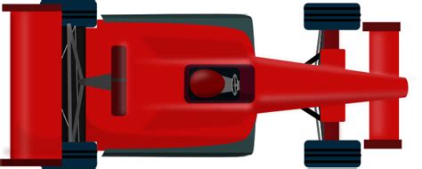 Formula 1 Car Red F1 Car 2d Png 641x258 Png Download