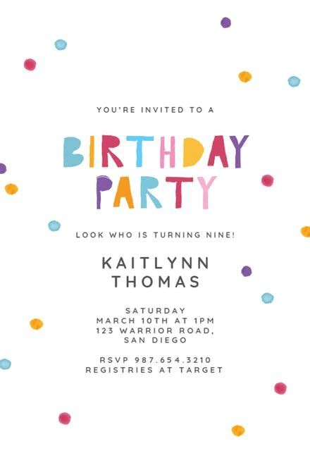 Celebrate With Us Birthday Invitation Template Free Greetings Island