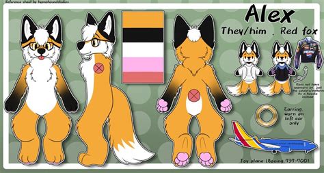 READ DESC CUSTOM Furry Reference Sheet Furry Fursona Character Sheet Etsy