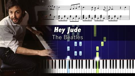 The Beatles Hey Jude Piano Tutorial SHEETS YouTube