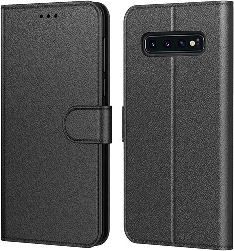 Aurstore Etui Coque Pour Samsung Galaxy S10 Protection Etui Housse Premium En Cuir Pu Fermeture