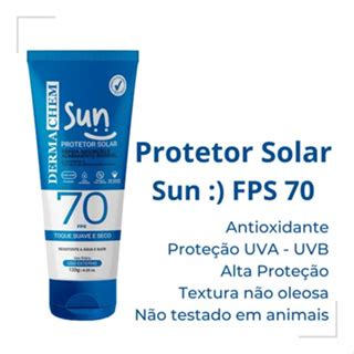 Protetor Solar Sun Fps Toque Suave E Seco G Dermachem Shopee Brasil