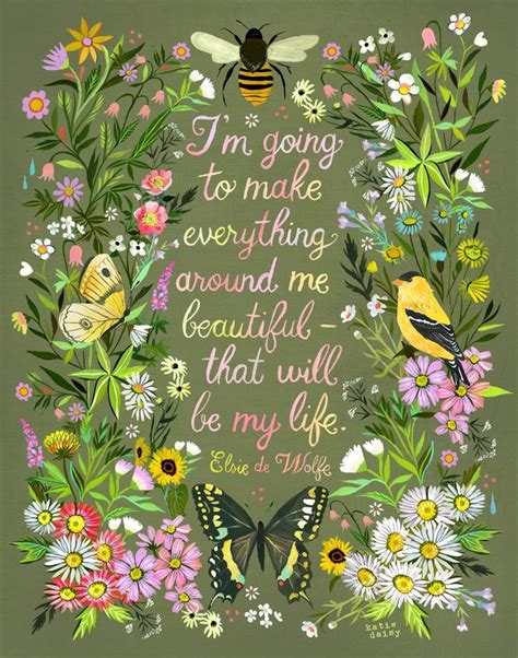 Everything Around Me Nature Print Katie Daisy Art 8x10 11x14 Etsy UK