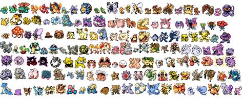 Original 151 Pokemon Sprites