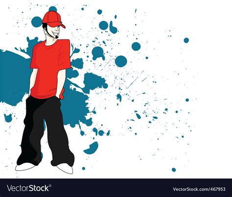 Urban Rapper Royalty Free Vector Image VectorStock