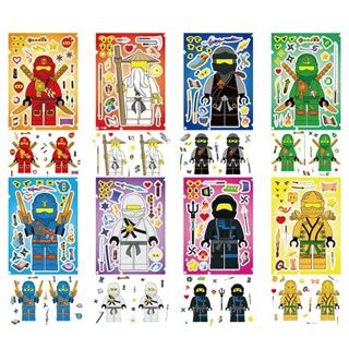 Pcs Cartoon Ninjago Masters Of Spinjitzu Series Puzzle Stickers