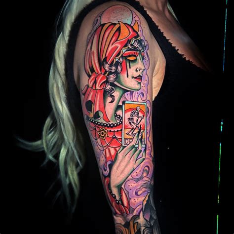 Gypsy Woman Tattoo Sleeve