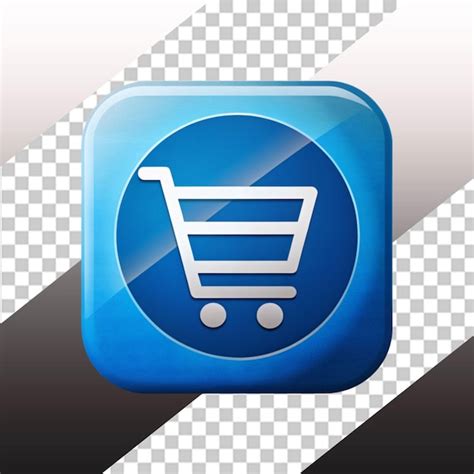 Premium Psd 3d Render Illustration Trolley Shopping Cart Isolated Icon