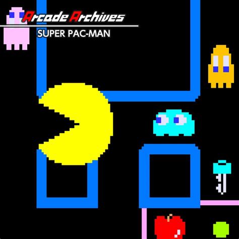 Super Pac Man Box Cover Art Mobygames