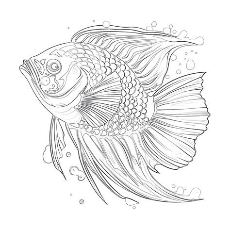 Tropical Fish Coloring Pages For Adults | Coloring Pages Mimi Panda