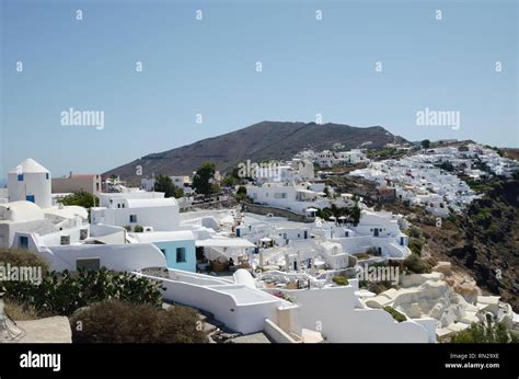 Beautiful view from the top of Santorini island Stock Photo - Alamy