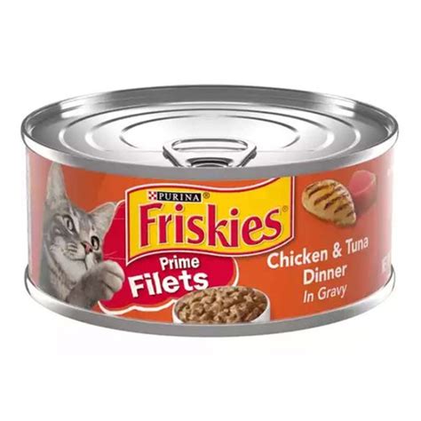 Purina Friskies Gravy Wet Cat Food Prime Filets Chicken Tuna Dinner