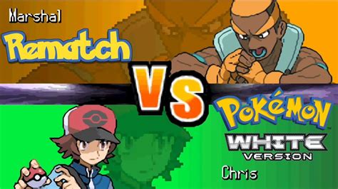 Pokemon Black White Elite Four Marshal Rematch HQ YouTube