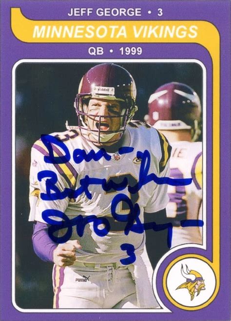 Minnesota Sports Autograph Project: JEFF GEORGE