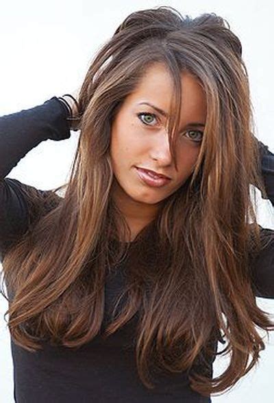 Dark Brown Hair With Lighter Brown Highlights For Olive Skin Love Her