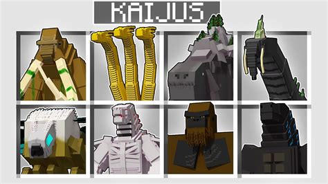 CONHEÇA NOVOS KAIJUS CRIADOS NO MINECRAFT YouTube