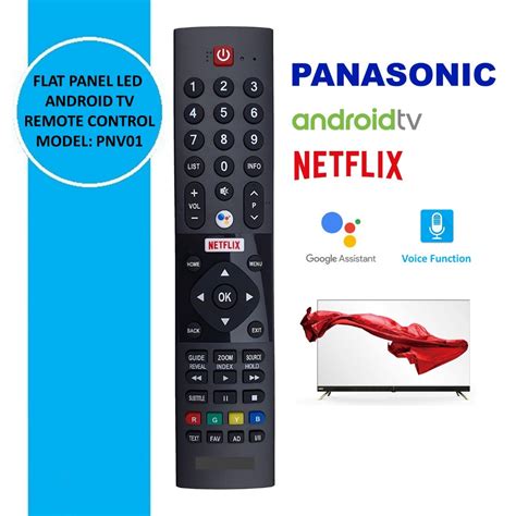 panasonic voice function android led tv remote control pvn shopee
