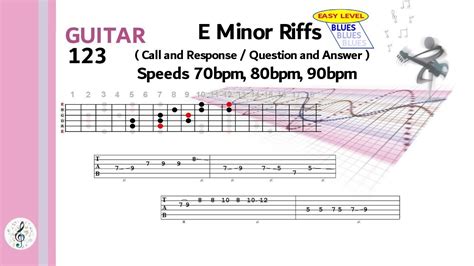 E Minor Call And Response Blues At Beats Per Minute