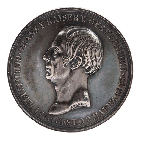 Habsburg Sterreich Franz Ii Als Kaiser Franz I Silber Medaille