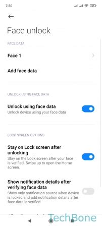 How To Add Face Data Xiaomi Manual Techbone