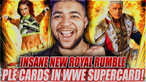 INSANE NEW ROYAL RUMBLE PLE CARDS IN WWE SUPERCARD YouTube