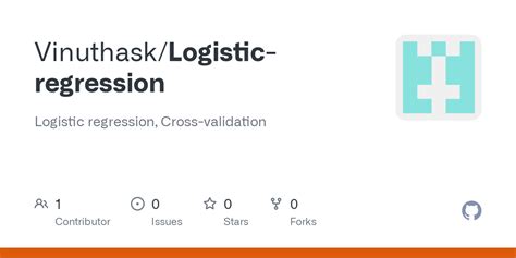 Github Vinuthask Logistic Regression Logistic Regression Cross