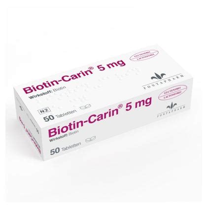 Biotin Carin Mg Tabletten St St Online Kaufen Docmorris