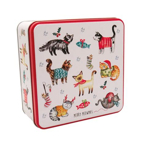 Grandma Wilds Christmas Cats Merry Meowmas Biscuit Tin — Maple Ts