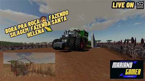 ATENCAO LIVE ON JOGANDO FARMING SIMULATOR 19 MAPA TOP FAZENDA SANTA