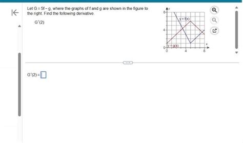 Solved Let G 5f−g Where The Graphs Of F And G Are Shown In