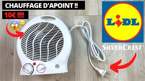 Test Chauffage Lidl Radiateur Soufflant Silvercrest De