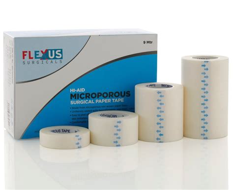 Brand Hi Aid Color White Meter Microporous Surgical Paper Tape At Rs