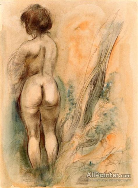 George Grosz Standing Female Nude Oil Painting Reproductions For Sale