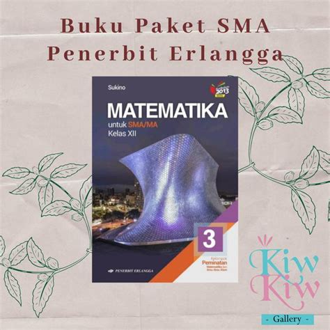 Jual Buku Matematika Kelas Xii Sma Minat Sukino Erlangga