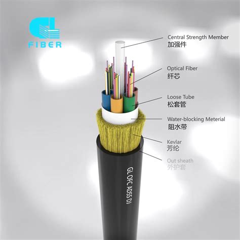 Aerial Mini Adss Cable G D Sm Fiber Optic Communication Cable With