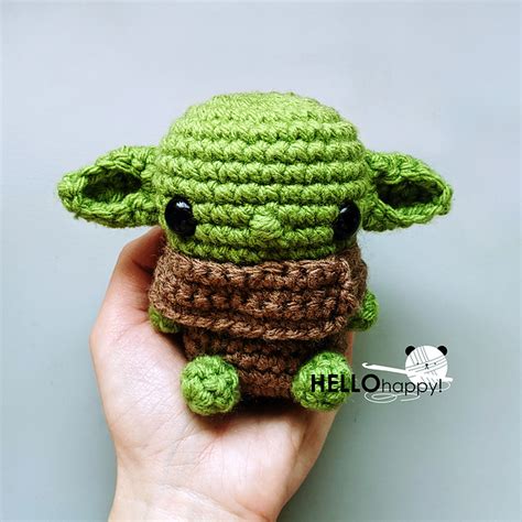 Ravelry Baby Yoda Amigurumi Pattern By Hello Happy