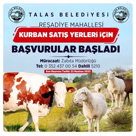 Talasta Kurban Sat Ve Kesim Yerleri Belirlendi