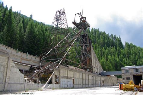 The Huge Headframe Of The Hecla Mining Complex Inside The Main