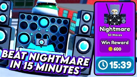 HOW TO BEAT NIGHTMARE MODE IN 15 MINUTES USING FROST DJ SPEAKERMAN In